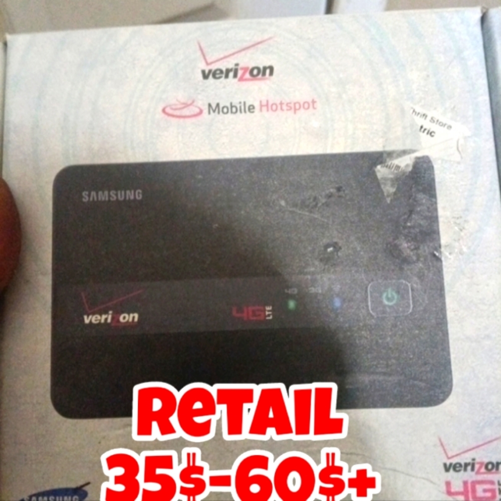 New SEALED Samsung Black Mobile Hotspot with Verizon 4G LTE